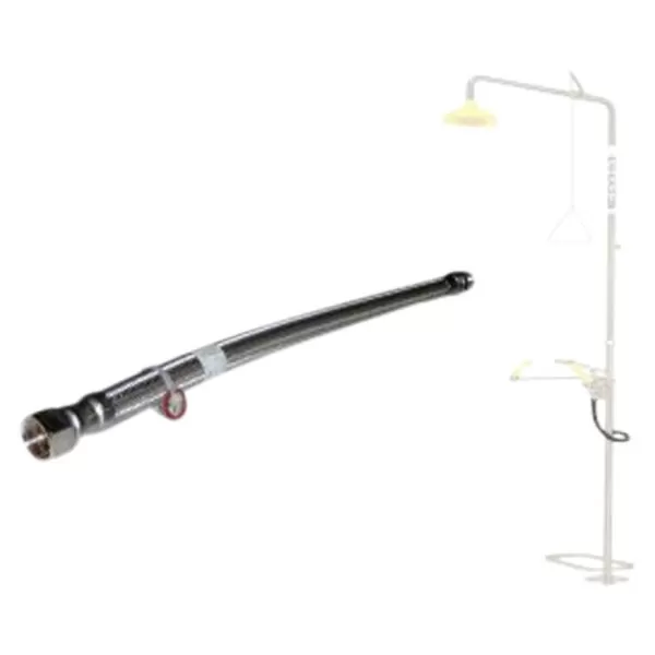 Pratt Stainless Steel Braided Hose Assembly for No Bowl Showers