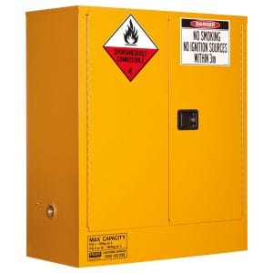 Pratt Class 4 Dangerous Goods Storage Cabinet 160L 2 Door,2 Shelf