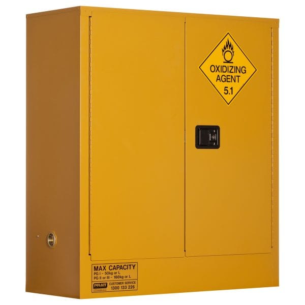 Pratt Oxidizing Agent Safety Cabinet 160L 2 Door, 2 Shelf