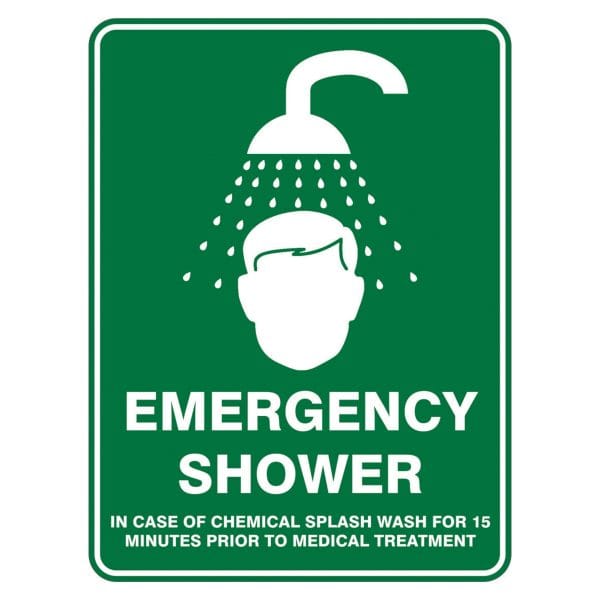 Emergency Shower Sign (PS2CM) 450mm x 300mm Metal