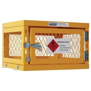 Pratt Aerosol Storage Cage. 1 Storage Level Up To 42 Cans. (Comes Flat Packed – Assembly Required)