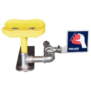 WALL MOUNTED EYE & FACE WASH – NO BOWL OR FOOT TREADLE