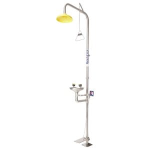 COMBINATION SHOWER WITH EYE WASH, BOWL & FOOT TREADLE