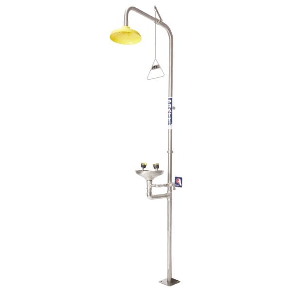 COMBINATION SHOWER WITH EYE WASH AND BOWL – NO FOOT TREADLE
