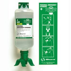 Wall Mounted Single Bottle Personal Eyewash Station