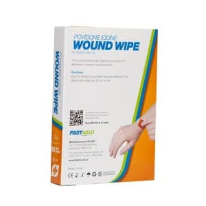 A4, Wound Wipe, Povidone Iodine Swab, 10pk