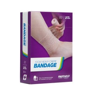 B3, Heavy Crepe Bandage, 10cm, 2pk