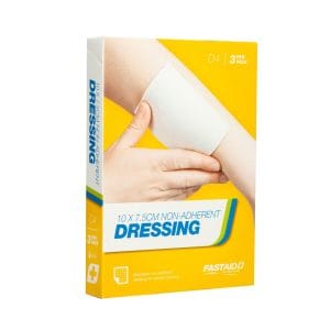 D4, Non-Adherent Dressing, 10 x 7.5cm, 3pk