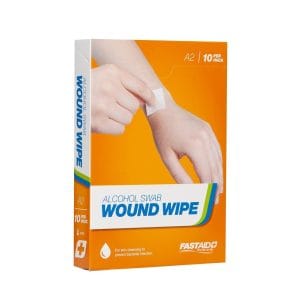 A2, Wound Wipe, Alcohol Swab, 10pk