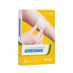 D3, Non-Adherent Dressing, 5 x 5cm, 6pk
