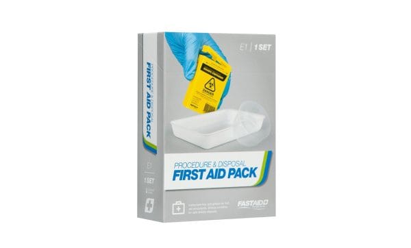 E1, Procedure and Disposal First Aid Pack, 100ml Sharps Container, Galipot and instrument Tray Set