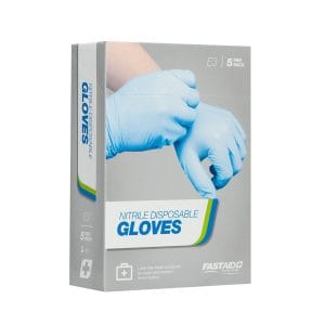 E3, Nitrile Disposable Gloves, Large Pairs, 5pk