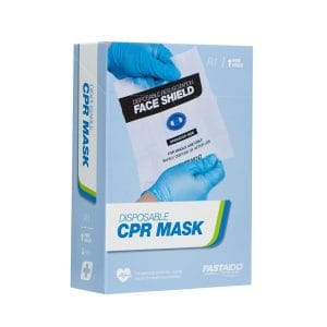R1, Resuscitation Face Shield, Disposable, With Valve, 1pk