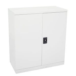 First Aid Room Storage Cupboard, 910 (W) x 450 (D) x 1015 (H) mm, Steel, White