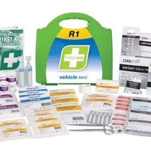 R1 Vehicle Max First Aid Kit, Plastic Portable