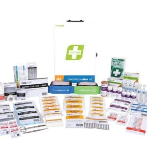 R2 Constructa Max First Aid Kit, Metal Wall Mount