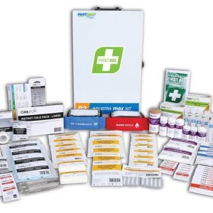 R2 Industra Max First Aid Kit, Metal Wall Mount