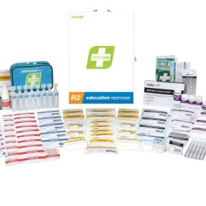 R2 Education Response First Aid Kit, Metal Wall Mount
