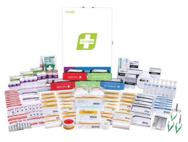 R4 Constructa Medic First Aid Kit, Metal Wall Mount