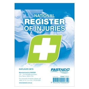 Register of Injuries Book