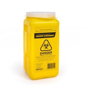 Plastic Sharps Container, 1.4L