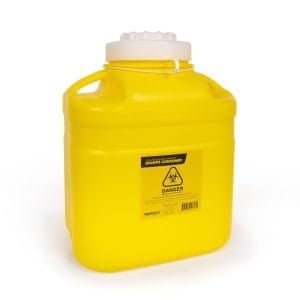 Plastic Sharps Container, 12L