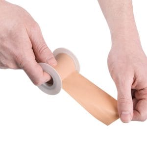 T3-BULK, Fabric Zinc Oxide Tape, 2.5cm x 5m, 12pk