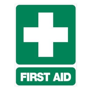 First Aid Sign, 600 x 45cm