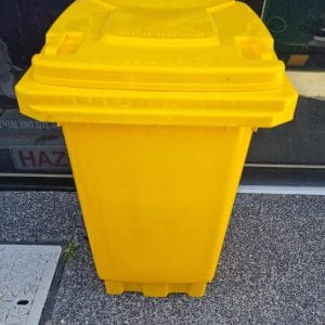 140L YellowWheelie Bin/Yellow Lid