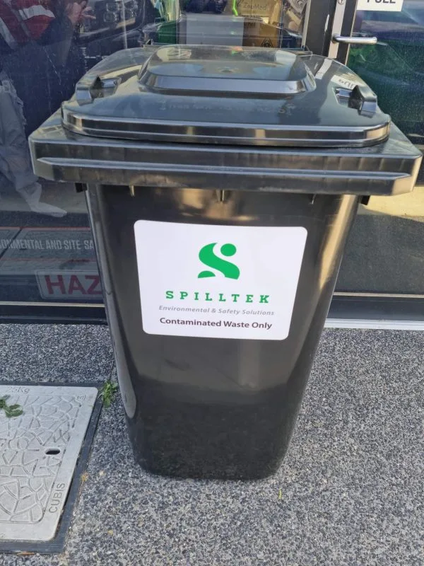 120L Contaminated Waste Bin Black
