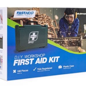 DIY Workshop First Aid Kit, Plastic Case