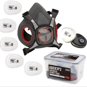 Maxi Mask 2000 Half Face Respirator chemical kit Handy Pack