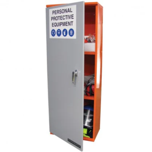 PPE Storage Cabinet – Single Large Door – 3 Shelves