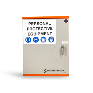 PPE Storage Cabinet – Single Small Door – 3 Shelves